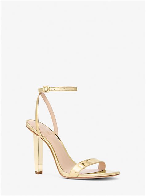 michael kors halle|Halle Leather Sandal .